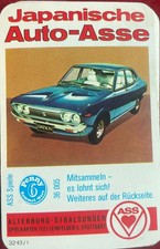 Vintage 1974 ASS Quartett Card - Japanische Auto-Asse - Datsun 160J (Violet 710)