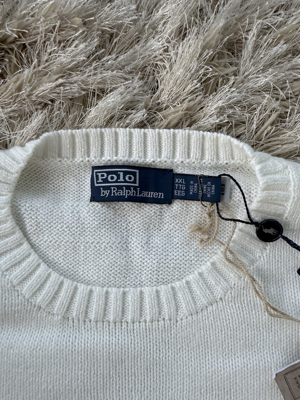 Ralph Lauren Polo Beach Bear Jumper - White - XXL - Brand New With Tags image 9