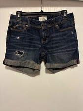 Aeropostale Distressed Denim Shorts Size 3/4