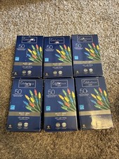 Celebrations LED 50 Indoor/Outdoor Multi-Mini Lights Lot of 6
