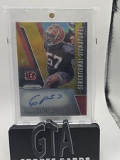 2019 Prizm GERMAINE PRATT Gold Sensational Signatures  Auto 2/10 Bengals