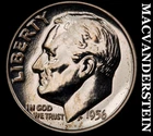 1956 Silver Roosevelt Dime - Choice Gem Proof  Lustrous  No Reserve  #K948