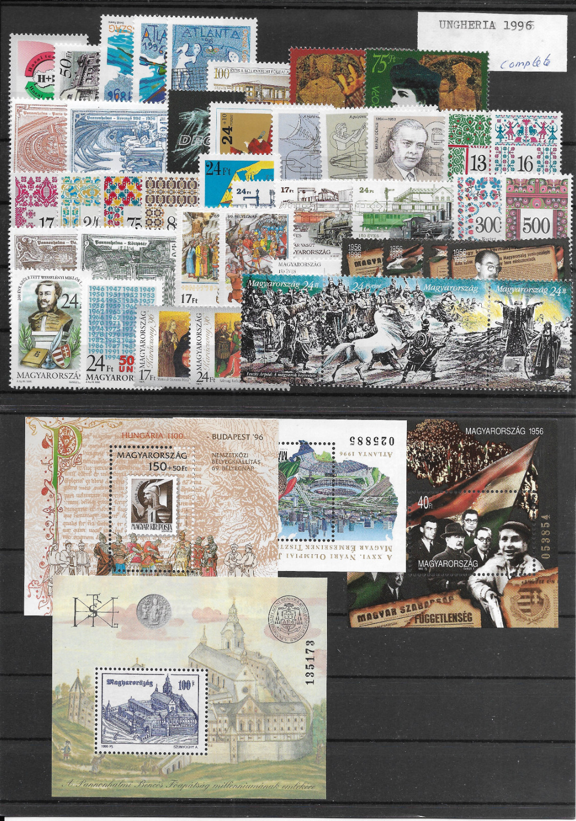 Hungary 1996 Complete MNH Stamp Set - Collectible Stamps Lot