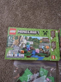 LEGO Minecraft The Iron Golem 21123 and 21154 Incomplete The Blaze Bridge