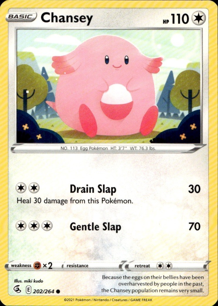 Chansey 202/264 Common Fusion Strike Pokemon Near Mint