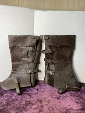 Cosplay Brown Faux Buckle New Boot Covering Men/women Medieval Pirate Kingj439