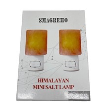 Himalayan Rock Salt Night Light Cylinder Shape 2Pack
