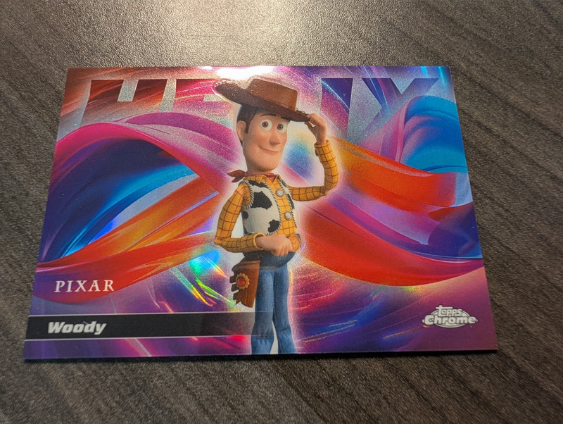 2026 Topps Chrome Disney Pixar Woody Helix HX-Z Toy Story Case Hit Card