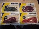 Luck E Strike 6" soft plastic worm lot of 4 packs of 12, new in package — photo 1