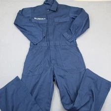 US Military Utility Coverall Mens 38R Blue Mechanic Jumper Pilot Workwear