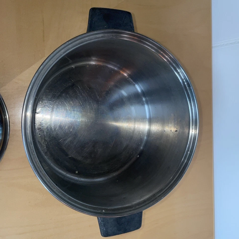 Vintage Lifetime 4 Qt Stock Pot & Lid 18-8 Stainless Steel 8" Wide - Image 3 of 4