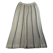 Vtg 70s Sz S Midi Skirt Open Knit CottageCore Granny Boho Marisa Christina
