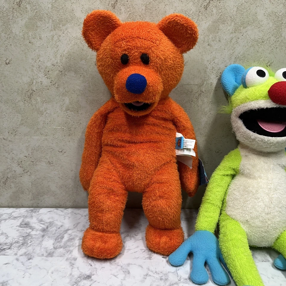 Lote de 2 RARO Oso de Peluche Vintage en la Gran Casa Azul Treelo / Ojo Jim Henson’s Foto 2 de 4