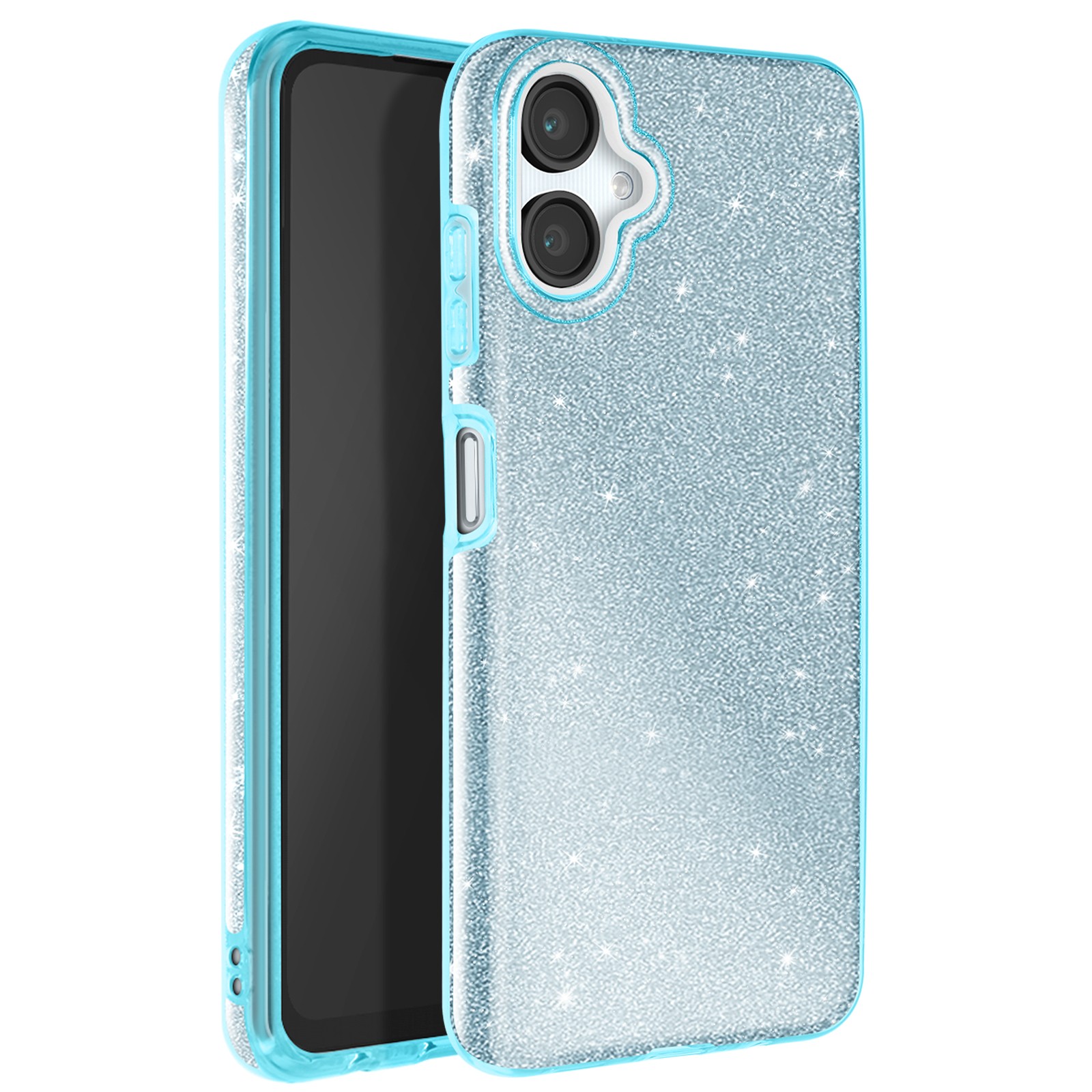 Coque antichoc Galaxy A06 protection ecran et objectif bleu