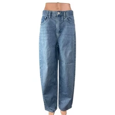 Urban Outfitters BDG Women's Blue High Rise Barrel Baggy Denim Jeans Size 30 