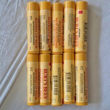 5 BURT'S BEES LIP BALM SEALED NEW