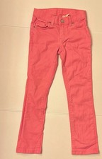 Sonoma Girls Slim Skinny Pink Denim Jeans, Medium Wash, Pockets, size 6X