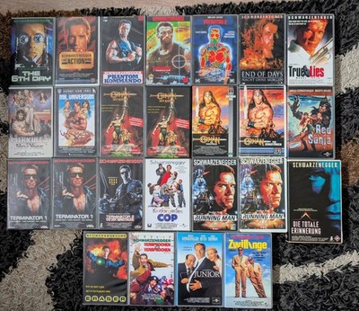 25 x Arnold Schwarzenegger VHS Sammlung Konvolut ( Top Rarietäten )