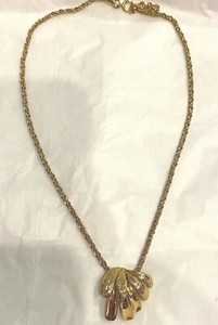 Authentic Vintage Christian Dior Dainty Gold Plated Necklace