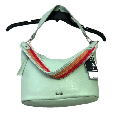 THE SAK Purse Jasmine Tote Bag Leather OS Aqua Blue Fifth Avenue NWT MSRP $139