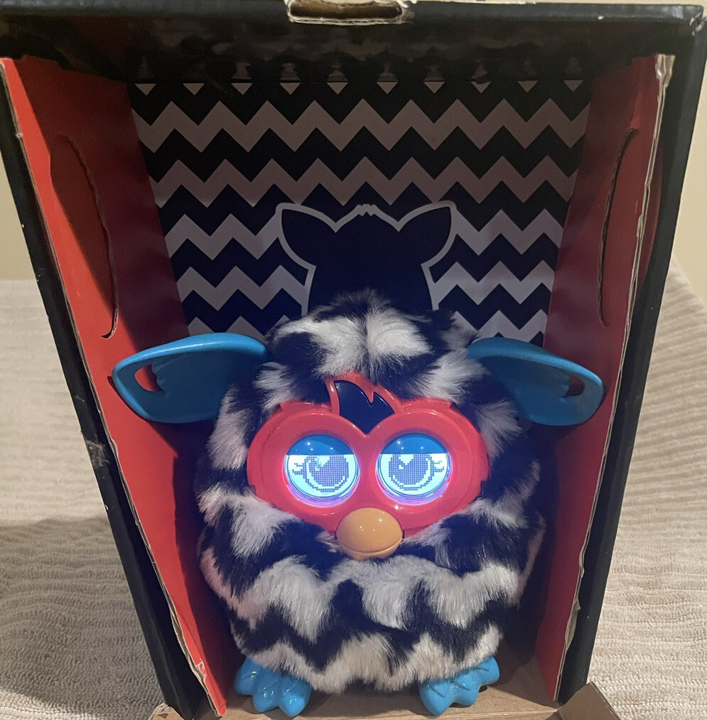 Transmission Range Sensor Furby Boom Figure - Pink \u0026 Black Straight Stripes  Interactive Toy Interactive Electronic Pet, image size:995x1013