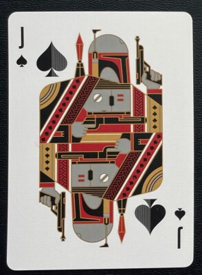 Boba Fett Jack of Spades Star Wars Dark Side RED Playing Cards Theory11