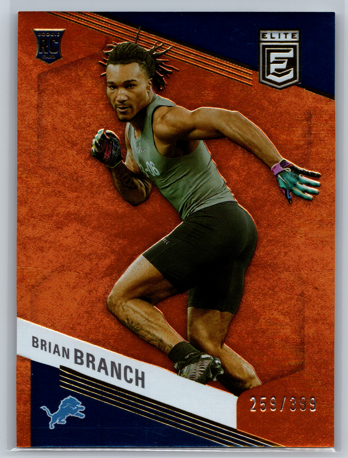 Brian Branch Panini Donruss Elite #107 Orange