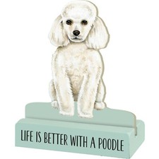 Dog Lover Life Is Better With A Poodle Decorative Wooden Sign PBK
