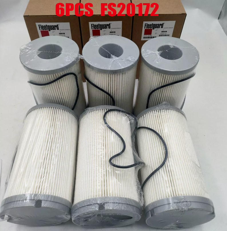 NEW 6Pcs Fleetguard FS20172 Fuel Filter Water Separator Cummins PACCAR K37-1029