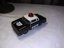 Vintage MF 900 Tin Police PD Friction Car Made in China
