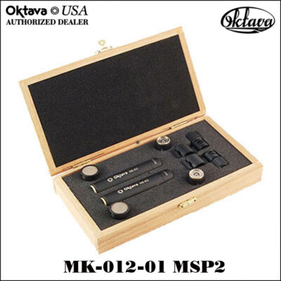 Oktava - MK-012-01 MSP2 - Black - Factory Matched - New - Wood Jewelers Box
