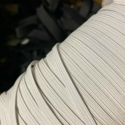 Heavy Duty 1040 Elastic Trim 1/4'' 1/2'' in Black/White for Sewing   Made in USA