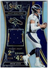 2019 Panini Select Draft Selections Memorabilia Prizm DREW LOCK #DS-4 #51/99 RC