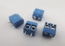 50x 2 way 5mm 2 Pin Plug in Terminal Block Screw Connector Pitch Panel PCB Mount