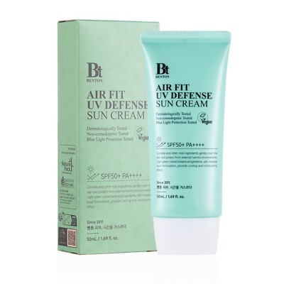 BENTON Air Fit UV Defense Sun Cream SPF50+/PA++++ 1.69oz / 50ml K-Beauty