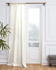 Solino Home 100 Linen Curtain 52 x 120 Inch Ivory 52 x 120 Inch,