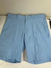 Walter Hagen Mens Perfect 11 Golf Shorts Blue BT Day Break Size 34 10" in New