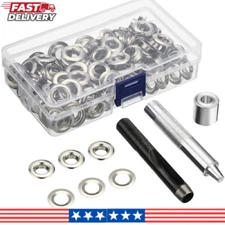 100 Sets Grommet Tool Kit – 6mm to 14mm Eyelets for Clothes, Shoes & DIY Crafts