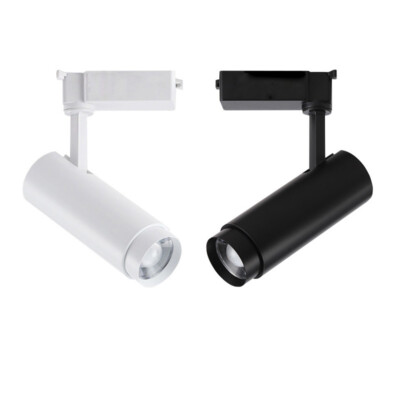 LED COB Project Light Ceiling Fixture Adjustable Zoom Track Rail Focusing Lamp