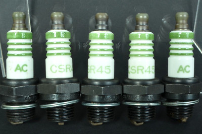 AC CSR45 Spark Plugs Small Engine 5 Pack 4 Green Stripes Rings