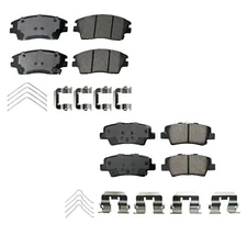 Akebono ProACT Front Rear Ceramic Brake Pads Kit for Hyundai Elantra Sport 17-20