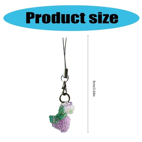 Grape Phone Accessory Enhances Overall Look Unique Beaded Lanyard Beads Texture - 第 8/8 張圖片