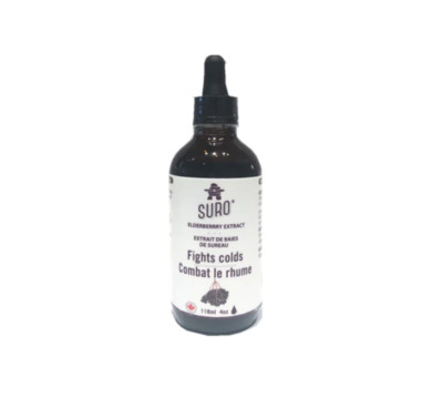 Suro Organic Elderberry Tincture Allergy Fighting Preventative Remedy 118ml NEW