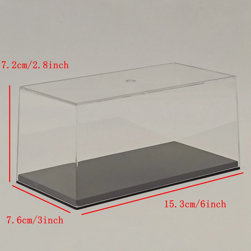 6'' Acrylic Box Display Case Stand Transparent DustProof for 1:43 Toys Car Model - Image 4 of 4