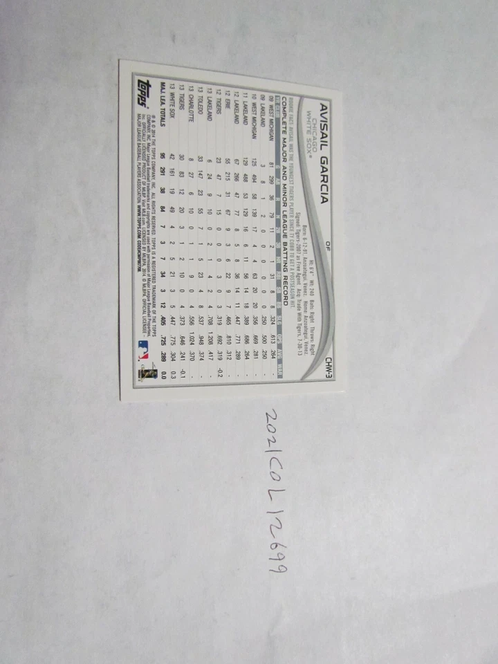 2014 Topps Avisail Garcia Signed Baseball Card Beckett Pre-Certified - Image 2 of 2