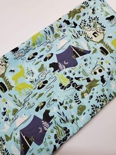 FAT QUARTER Tula Pink Fabric Moonshine Forest Frivolity in Indigo Blue Quilt NEW