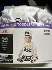 Infant Halloween Costume Giggly Ghost 6-12 Months New