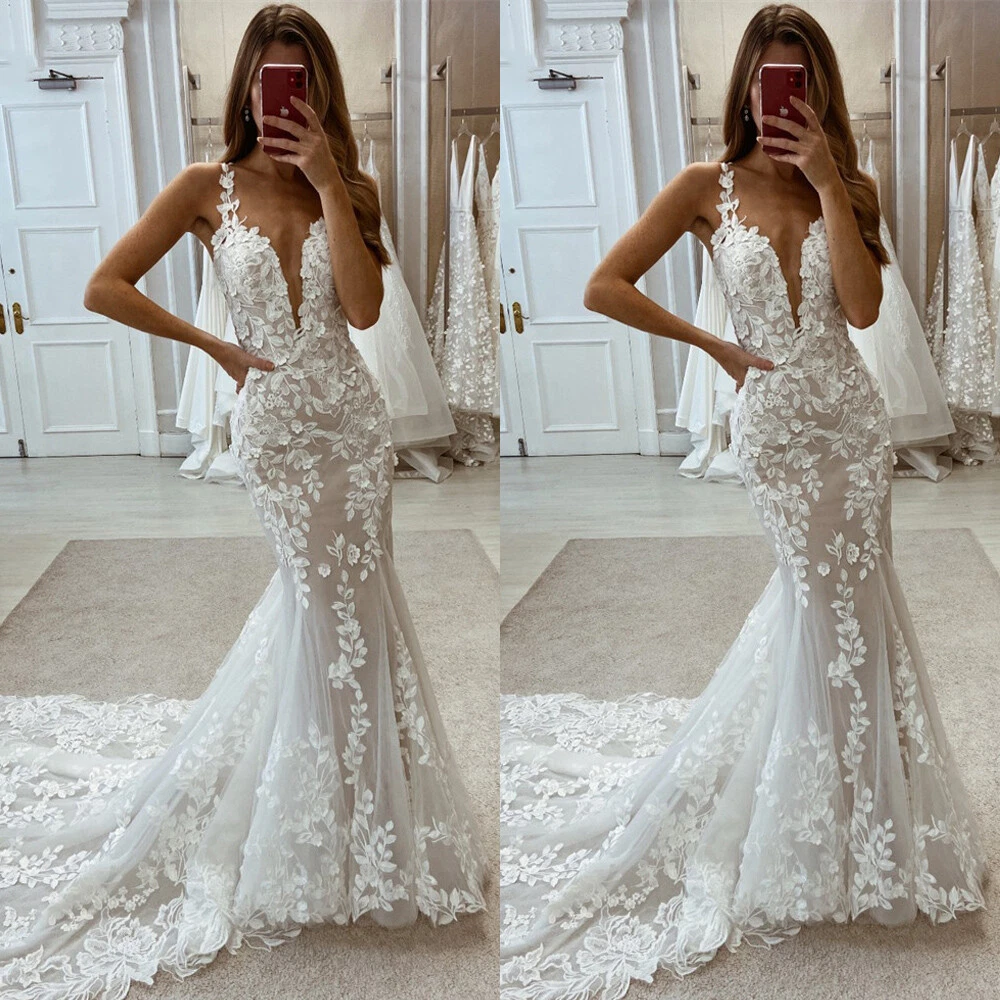 elegant mermaid wedding dresses