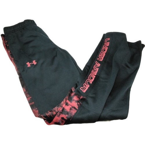 Under Armour Storm Armour Fleece Sweatpants Youth Boys Black, Red - Picture 3 of 4