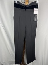 RED Valentino Black Pleated Wide Leg Trousers Sz 38